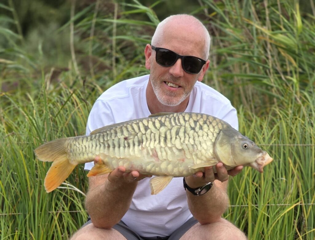 Carp caught at the private coarse fishing lake at Scotgate Cottage, Norfolk