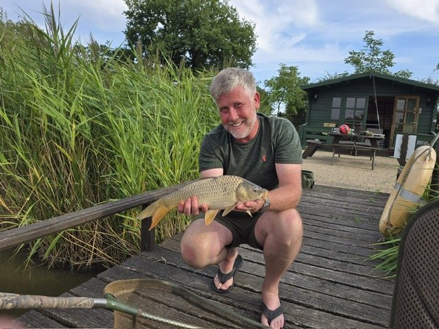 Carp caught at the parkland fishing lake at Scotgate Cottage